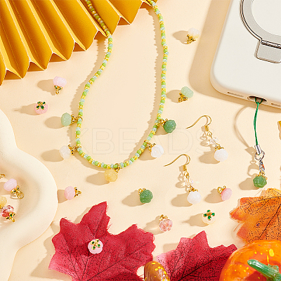 40Pcs 10 Colors Glass Pendants GLAA-GA0001-96-1