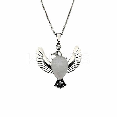Peace Dove Water Droplet Crystal Necklace Pendant Fashion Ornament Simple Pendant VL5109-5-1