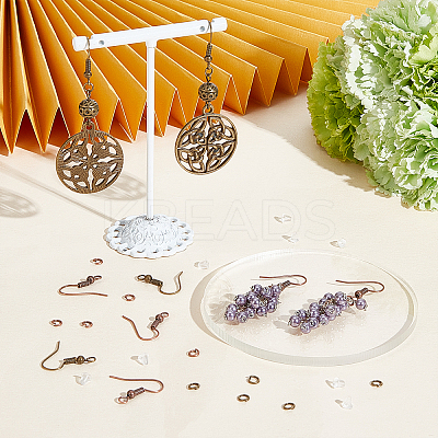 400Pcs 2 Colors Iron Earring Hooks DIY-PH0009-58-1