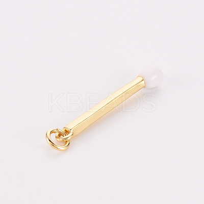 Brass Enamel Pendants KK-S362-032L-NR-1
