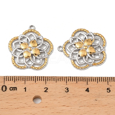 304 Stainless Steel Pendants STAS-T068-62GP-1