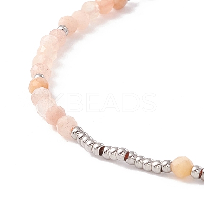 Round Glass Beaded Bracelet for Women STAS-P302-10P-1