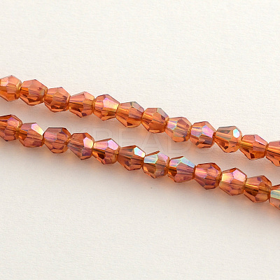 Electroplate Glass Bead Strands EGLA-R094-4mm-11-1
