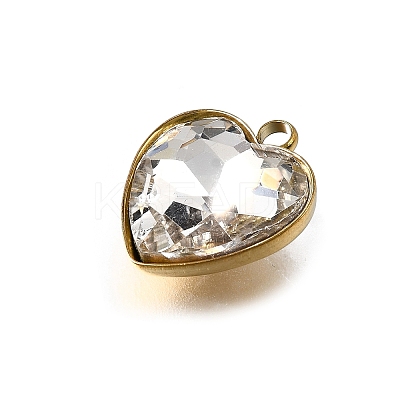 201 Stainless Steel Pendants STAS-F318-01B-G-1