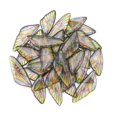 Transparent Resin Wing Pendants Set RESI-TAC0021-01A-1