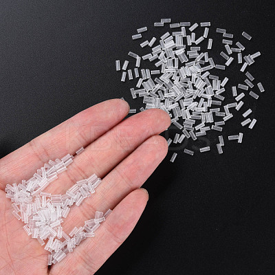 Transparent Glass Bugle Beads SEED-N005-001-C16-1