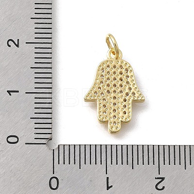 Brass Micro Pave Cubic Zirconia Pendants KK-D431-073B-G-1