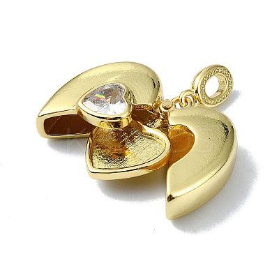 Rack Plating Real 18K Gold Plated Brass Pendants KK-B084-04G-1