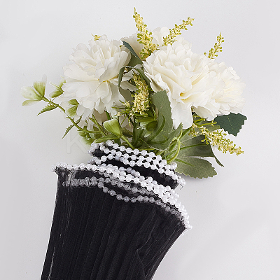 Polyester Flower Bouquet Wrapping Mesh Paper DIY-WH0542-38A-1