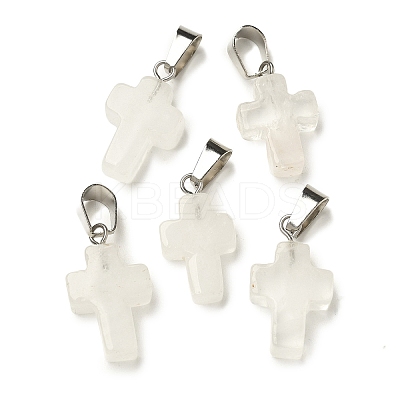 Natural Quartz Crystal Pendants G-Z067-04P-07-1