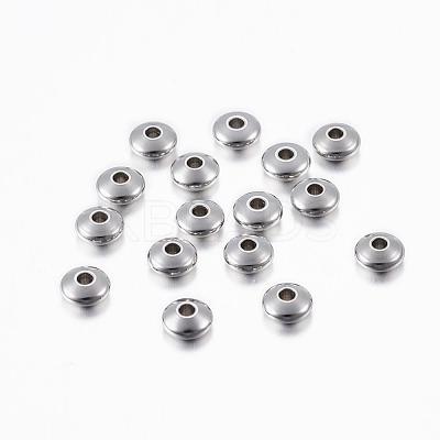 Tarnish Resistant 201 Stainless Steel Spacer Beads STAS-H376-50-1