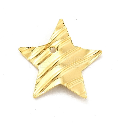 Ion Plating(IP) 201 Stainless Steel Pendants STAS-G296-03G-1