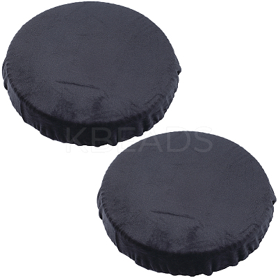 Velvet Round Stool Cover AJEW-WH20020-290D-1