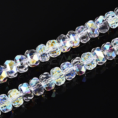 Electroplate Glass Beads Strands EGLA-T021-20A-1