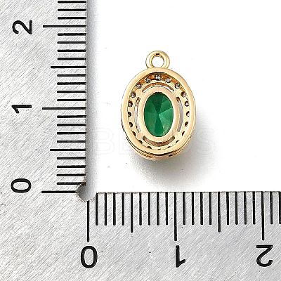 Brass Micro Pave Cubic Zirconia Pendants KK-D312-09G-05-1