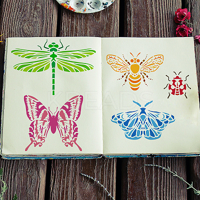 PET Hollow Out Drawing Painting Stencils DIY-WH0391-0559-1