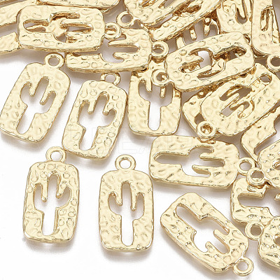 Alloy Hammered Pendants PALLOY-S132-015-1