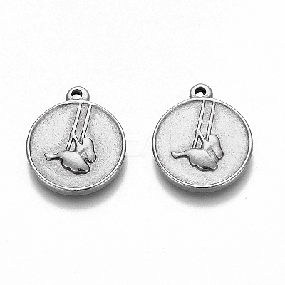 Non-Tarnish 304 Stainless Steel Pendants STAS-A042-01P-1