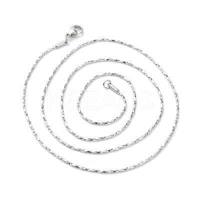Non-Tarnish 304 Stainless Steel Boston Link Chain Necklaces NJEW-I248-20P-1