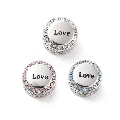 304 Stainless Steel European Beads STAS-D180-06P-1