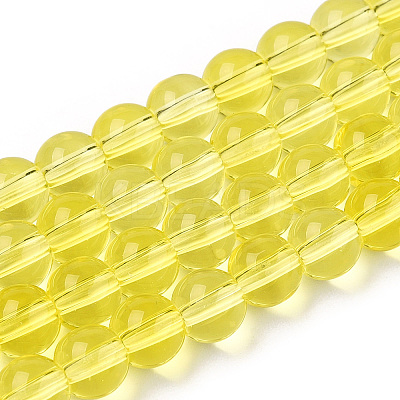 Transparent Glass Beads Strands GLAA-T032-T6mm-12-1