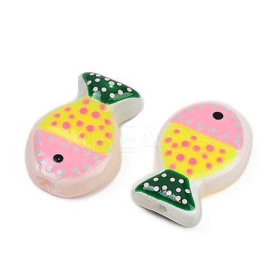 Baking Paint Glass Beads LAMP-F036-02E-1