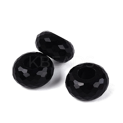 Transparent Glass European Beads GPDL-Q024-14mm-A01-1