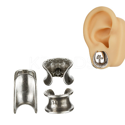 U-Shaped Brass and Alloy Ear Tunnels FS-WG0A997-01-1