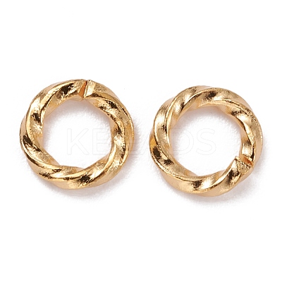 Brass Open Jump Rings KK-F824-110A-G-1