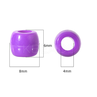 1 Bag 1200Pcs Opaque Acrylic Flat Round with Letter & Heart Beads DIY-YW0002-32-1