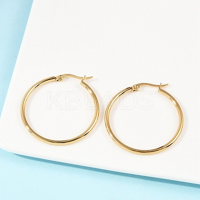 201 Stainless Steel Hoop Earrings EJEW-I245-20F-1