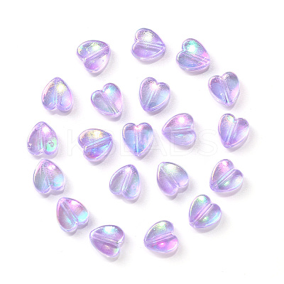 100Pcs Eco-Friendly Transparent Acrylic Beads TACR-YW0001-07D-1