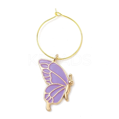 Alloy Enamel Wine Glass Charms AJEW-JO00240-1