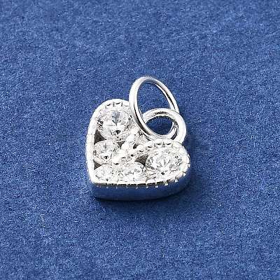 925 Sterling Silver Micro Pave Cubic Zirconia Charms STER-D309-01D-S-1