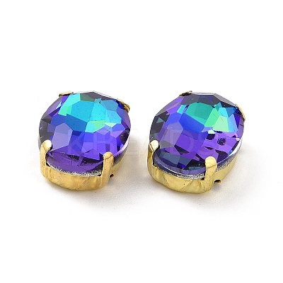 Oval Sew on Rhinestone DIY-E062-06G-B04-1