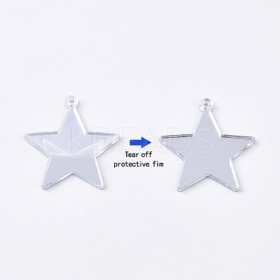Acrylic Pendants OACR-S035-14B-1