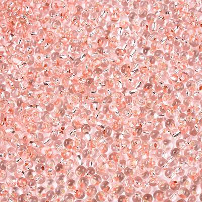 6/0 Baking Paint Transparent Fringe Glass Seed Beads X1-SEED-N006-06E-1