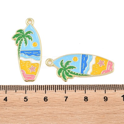 Ocean Alloy Enamel Pendants FIND-E057-02I-1