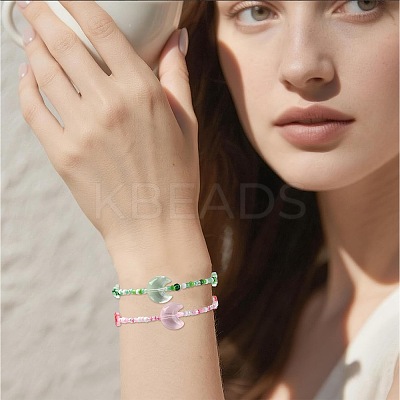 Mixed Styles Glass Beads Strands EGLA-FS0002-63C-1