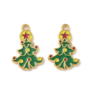 304 Stainless Steel Enamel Pendants STAS-L300-012G-35-1