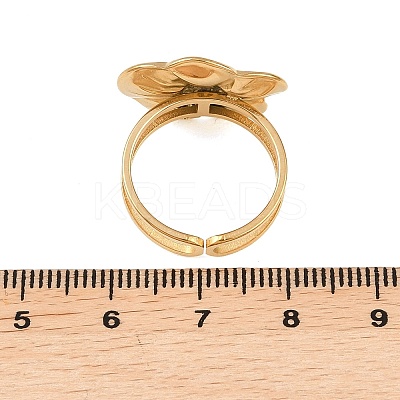 304 Stainless Steel Open Cuff Ring X-PW-WG89244-02-1