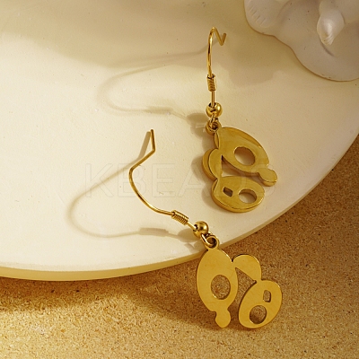 304 Stainless Steel Dangle Earrings for Women KG0741-1-1