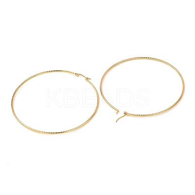 304 Stainless Steel Big Hoop Earrings EJEW-F188-24G-G-1