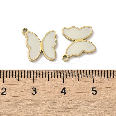 Ion Plating(IP) 316L Surgical Stainless Steel Charms STAS-D035-06G-02-1