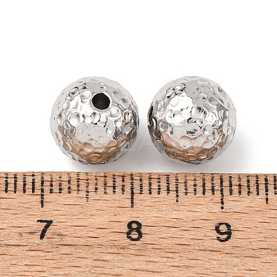 Textured 304 Stainless Steel Beads STAS-I358-10P-03-1