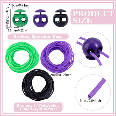 15M 3 Colors Hollow Pipe PVC Tubular Synthetic Rubber Cord RCOR-NB0001-04A-1