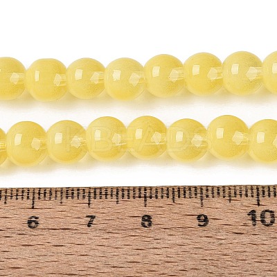 Transparent Glass Imitation Cat Eye Beads Strands GLAA-Q110-01B-17-1