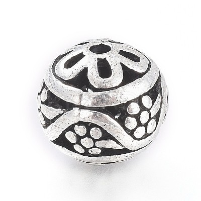 Tibetan Style Alloy 3-Hole Guru Bead Sets PALLOY-TAC0009-36AS-1