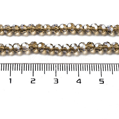 Electroplate Transparent Glass Beads Strands EGLA-A035-T3mm-A16-1