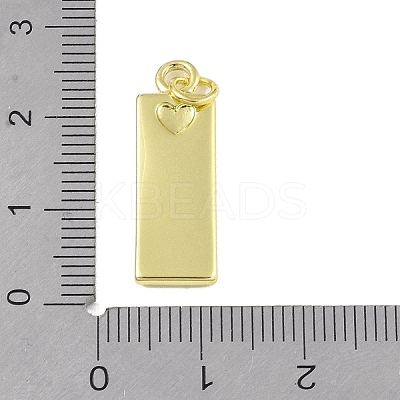 Brass Micro Pave Clear Cubic Zirconia Pendants KK-P266-06G-H-1